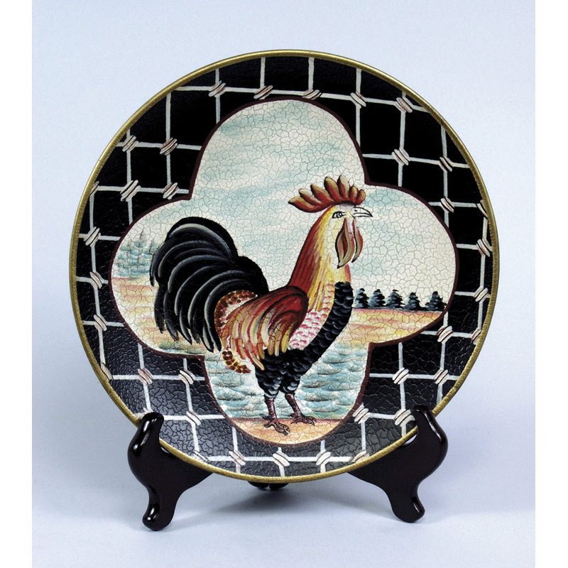 AA Importing Rooster Decorative Plate & Reviews Wayfair